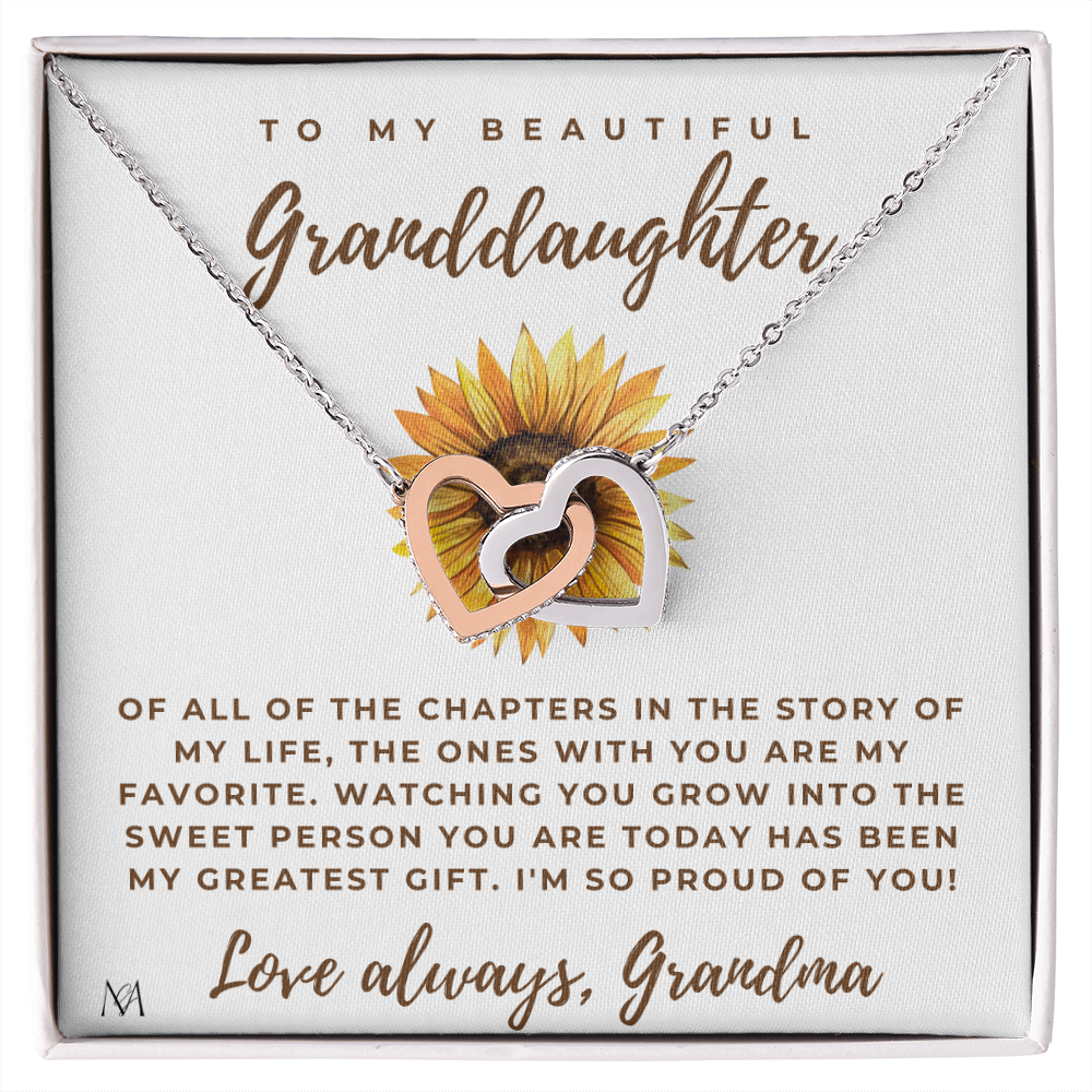To My Beautiful Granddaughter, a heartfelt gift for her for any occasion